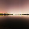 Tidal Basin with bright lights