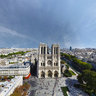 Notre Dame, Paris, France, Aerial shoot, 360° VR