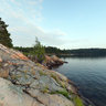 Sunset on Bear Lake, Killarney Provincial Park, Ontario Canada