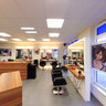 Hairdresser at Ilmenau city pedestrian zone, Germany